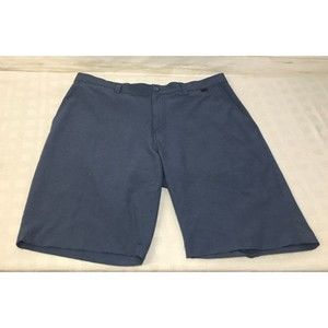 TRAVIS MATHEW Sz 38 Men Blue Stretch Golf Casual Shorts Light Weight Flat Front